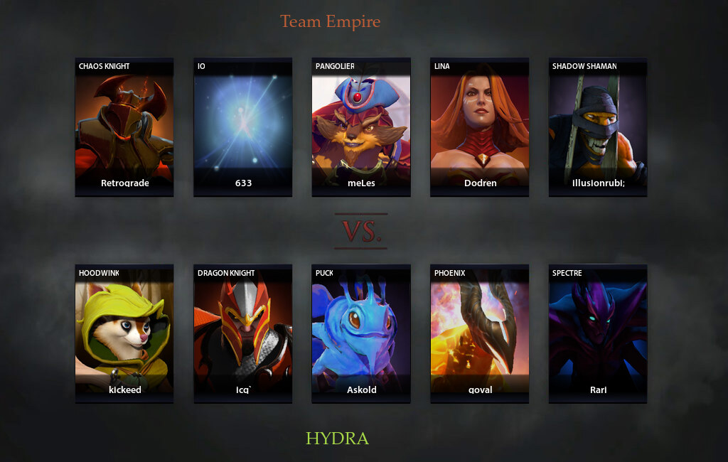 Empire Vs Hydra Match 20 05 2022 On DPC EEU 2022 Tour 2 Dota 2