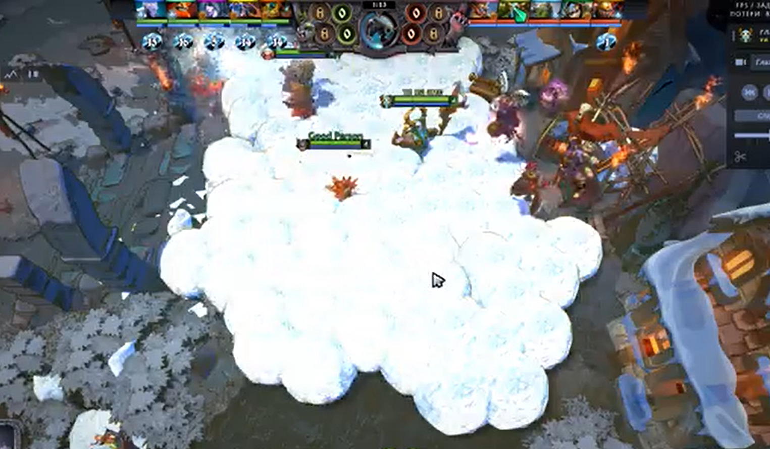 Snowball bug in 2022 Diretide allows to abuse game mode. Новости Dota 2