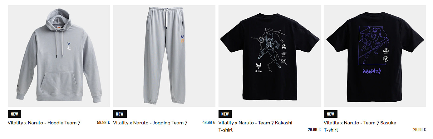 Vitality x Naruto - Team 7 Naruto T-shirt - Team Vitality